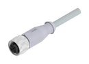 AMPHENOL CONEC 43-10040 Sensor Cable, A Coded, M12 Receptacle, Free End, 5 Positions, 2 m, 6.6 ft