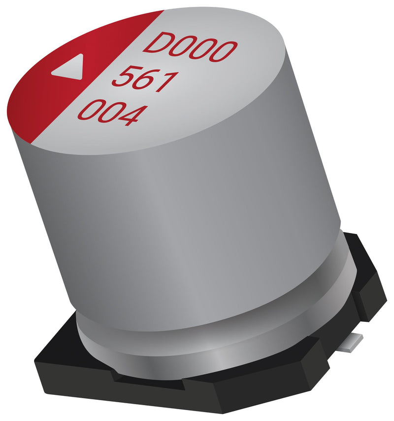 KYOCERA AVX APD0609101M035R Polymer Aluminium Electrolytic Capacitor, 100 &micro;F, 35 V, Radial Can - SMD, 0.036 ohm