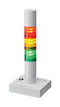 PATLITE PHE-3FB3N-RYG Signal Tower, 3 Tier, Amber/Green/Red, 80 dB, USB, Flashing, 4 Tone, 24 VDC, IP20, PHE Series