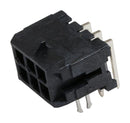 Molex 43045-0623 43045-0623 Pin Header Power 3 mm 2 Rows 6 Contacts Through Hole Right Angle Micro-Fit 3.0 43045