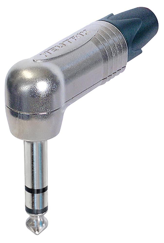 NEUTRIK NP3RX Phone Audio Connector, Professional, 3 Contacts, Plug, 6.35 mm, Cable Mount, Nickel Plated Contacts