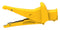 CAL TEST ELECTRONICS CT4501-4 ALLIGATOR CLIP, YELLOW, 20A, 1.2"