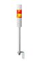 PATLITE LR5-202LEBW-RY Signal Tower, Ethernet, Continuous, Flashing, 2Tier, Amber/Red, 85dB, Pole Mount, 4Tone, 24VDC, IP54