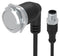 EAO 82-665A.1000 Vandal Resistant Switch, 82 Series, 22 mm, SPDT, Momentary, Round Flat Flush, Natural
