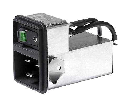 SCHURTER 3-136-813 Filtered IEC Power Entry Module, IEC C20, Medical, 20 A, 250 VAC, 2-Pole Switch