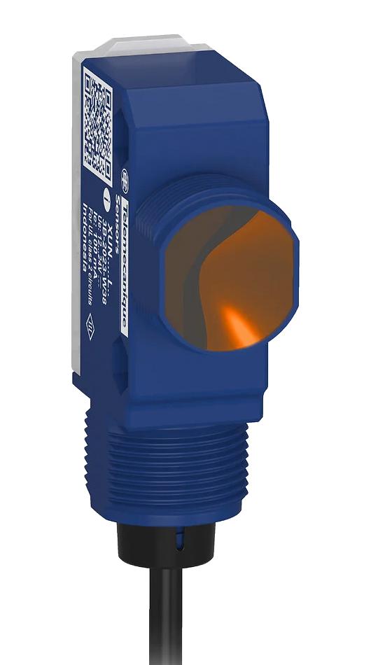 TELEMECANIQUE SENSORS XUN5ANXNL2 Photoelectric Sensor, 1m, Diffuse, Digital, 2m Cable, XU Series