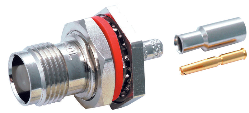 AMPHENOL RF 031-2389-RFX RF/COAXIAL, TNC BULKHEAD JACK STR 50 OHM CRIMP