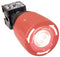 E-SWITCH E200-R11-A1KR Emergency Stop Switch, Illuminated, Red, DPST-NO, DPST-NC, Pushlock Turn Reset, Solder Lug, 8 A