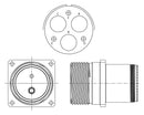 Amphenol Aerospace TVM00DS-33-22P TVM00DS-33-22P Circular Conn Rcpt 6POS Wall Mount