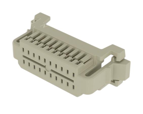 SAMTEC ISD1-10 Connector Housing, White Nylon, 2Row, MicroMate ISD1 Series, Receptacle, 20 Ways, 2.54 mm