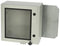 FIBOX ARCA 404021W Plastic Enclosure, 2-Point Lock, Cover w/Window, Multipurpose, Polycarbonate, 400 mm, 400 mm