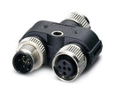 Phoenix Contact SAC-5PY-F/M-F VP SH SAC-5PY-F/M-F SH Sensor Splitter Y - Style Panel Mount 5 Position M12 Receptacle