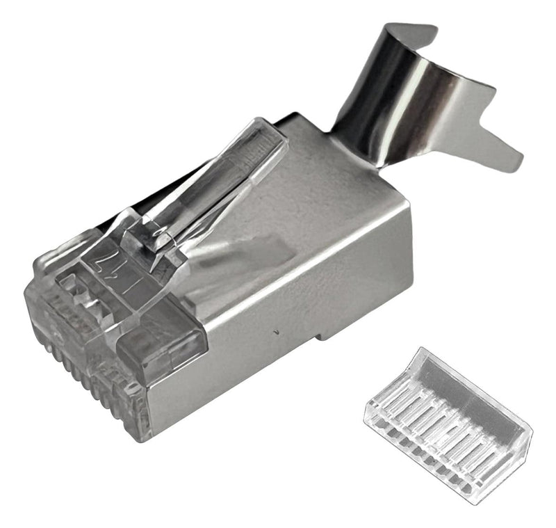 MH CONNECTORS MHRJC6R122N Modular Connector, w/Cable Clamp, RJ45 Plug, 1 x 1 (Port), 8P8C, Cat6, Cable Mount