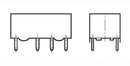 OMRON ELECTRONIC COMPONENTS G6A274PSTUS DC24 Signal Relay, 24 VDC, DPDT, 2 A, G6A, Through Hole, Non Latching