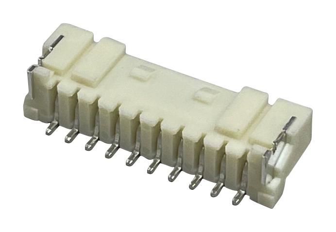MULTICOMP PRO MP013286 Pin Header, Wire-to-Board, 2 mm, 1 Rows, 10 Contacts, Surface Mount Right Angle, MP W2B LOCK 2MM