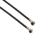 AMPHENOL RF A-1PA-113-300B2 RF / Coaxial Cable Assembly, 90&deg; AMC Plug to 90&deg; AMC Plug, 1.13mm, 50 ohm, 11.8 ", 300 mm, Black