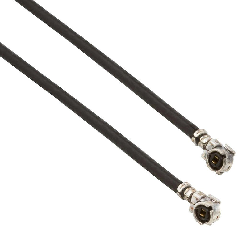 AMPHENOL RF A-1PA-113-300B2 RF / Coaxial Cable Assembly, 90&deg; AMC Plug to 90&deg; AMC Plug, 1.13mm, 50 ohm, 11.8 ", 300 mm, Black