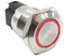 E-SWITCH PVB3F230SS3R1 Vandal Resistant Switch, Stainless Steel Actuator Finish, PVB3 Series, 16 mm, SPDT, On-On
