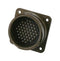 ITT CANNON CA02COME20-23SB Circular Connector, CA Series, MIL-DTL-5015 Series, Box Mount Receptacle, 2 Contacts, Solder Socket