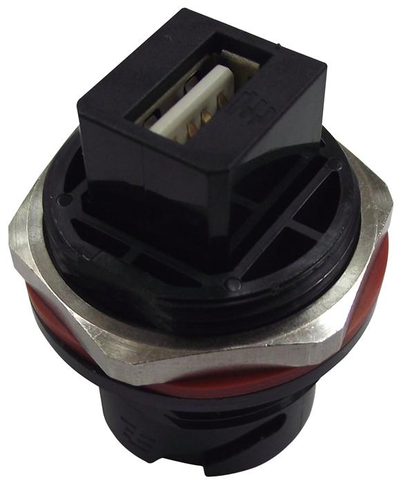 TE CONNECTIVITY 1954643-1. ADAPTER, USB 2.0 A RECEPTACLE-RECEPTACLE, 4 POSITION