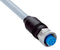 SICK YF2A28-050VA6XLEAX Sensor Cable, A Coded, Grey, M12 Receptacle, Free End, 8 Positions, 5 m, 16.4 ft