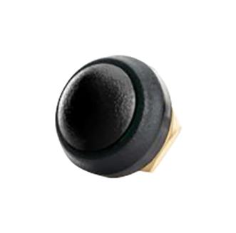 ITW SWITCHES 48-1-RB-N-BK-B Industrial Pushbutton Switch, 48 Series, 13.61 mm, SPST-NO-DB, Momentary, Round Domed, Black