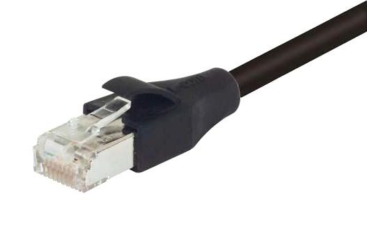 L-COM TRD855SIGBLK-10 Ethernet Cable, Cat5e, RJ45 Plug to RJ45 Plug, SSTP (Screened Shielded Twisted Pair), Black