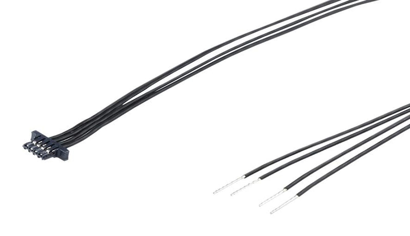 MOLEX 2263921064 Cable Assembly, Zero-Hachi Receptacle to Free End, 6 Ways, 0.8 mm, 1 Row, 600 mm, 23.6 "
