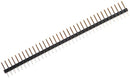 AMPHENOL COMMUNICATIONS SOLUTIONS 861400361YO10LF Pin Header, Wire-to-Board, 2.54 mm, 1 Rows, 36 Contacts, Through Hole Straight, FCI 8614 Series