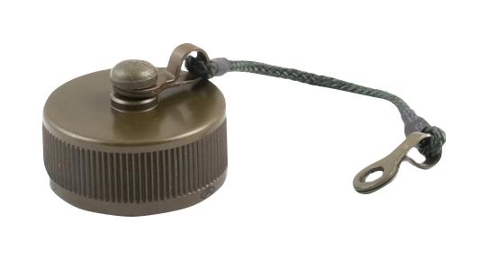 AMPHENOL SOCAPEX USB3CFTVC2ZN Dust Cap / Cover, Square Flange Receptacle, Protective Cap with Cord