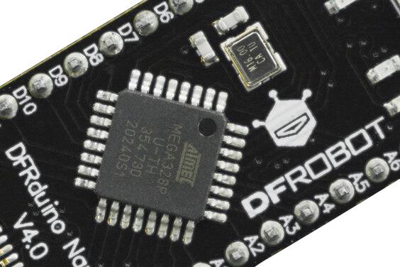 DFROBOT DFR0010 DFRduino Nano Board, Atmega328-20AU, 8 bit, AVR GTIN UPC EAN: 6959420900398