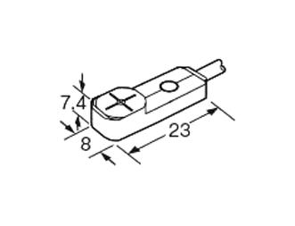 PANASONIC GX-F8B-P Sensor, Inductive Proximity, 2.5 mm, PNP, 12 VDC to 24 VDC, GX-F Series