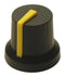 MULTICOMP PRO MP-CL170845FR Knob, D Shaft, 6 mm, Round with Indicator Line, 16.2 mm, MP Knobs Series