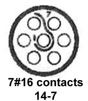 CINCH CONNECTIVITY SOLUTIONS BACC63CB14-7P6 Circular Connector, BACC Series, MIL-DTL-26500 Series, Straight Plug, 7 Contacts, Crimp Pin