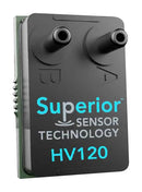 SUPERIOR SENSORS HV120 Pressure Sensor, Multi-range, 4 Pressure Ranges, 20 Inch-H2O, I2C Digital, SPI, Differential, 3.5 V HV120-SM02