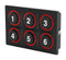 EAO K09-00.000009 Keypad, Rugged, Hardwired, 09 Series, 2 x 3