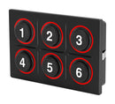 EAO K09-01.000001 Keypad, In-Cabin, Hardwired, 09 Series, 2 x 3