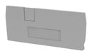 MULTICOMP PRO MP012912 Accessory, Grey, 2.2mm Width DIN Rail Terminal Blocks, End Cover, MP DS PUSH-IN Series