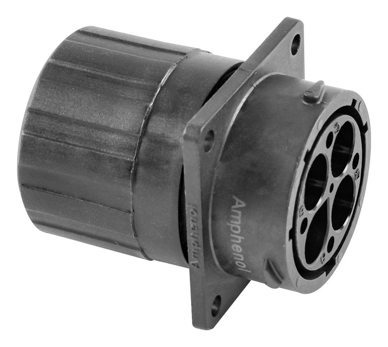 AMPHENOL SINE/TUCHEL RTS018N4PHEC03 CIRCULAR CONNECTOR, RCPT, 4POS, CRIMP