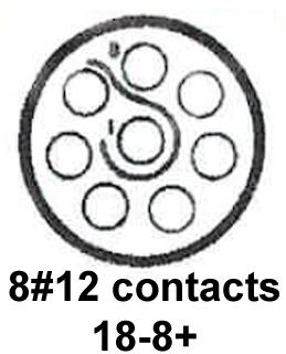 CINCH CONNECTIVITY SOLUTIONS MS24264R18B8PN Circular Connector, MIL-DTL-26500 Series, MS24264 Series, Wall Mount Receptacle, 8 Contacts
