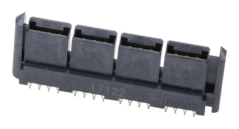 MOLEX 46112-0803 Rectangular Power Connector, 8 Contacts, LPH 46112 Series, PCB Mount, Press Fit, 12 mm