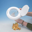 SHESTO LC8070LED/UK Magnifier, Bench / Desktop, 1.75x, 1.3 m Length Arm, UK Plug
