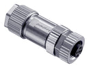 AMPHENOL LTW HDM12A-05BFFB-SL7001 Sensor Connector, Black, M Series, M12, Female, 5 Positions, Screw Socket, Straight Cable Mount