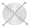 MULTICOMP PRO MCSC130-W1 Fan Finger Guard, Steel - Wire Form, 120mm Axial Fans, 113.3 mm, Silver