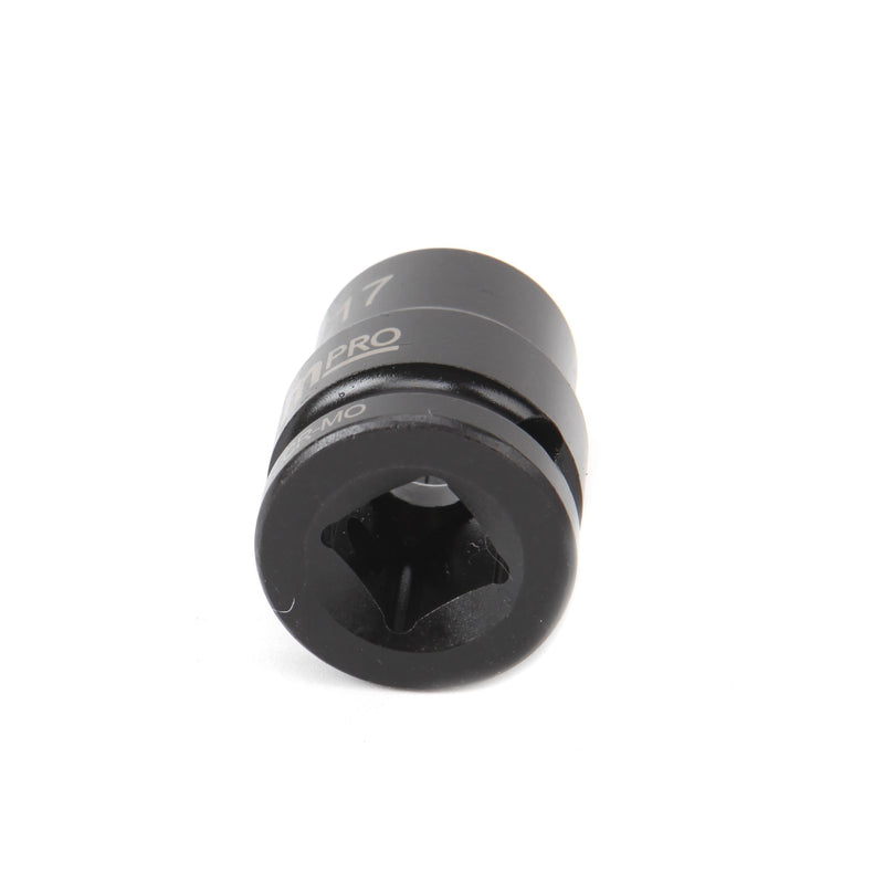 MULTICOMP PRO MP12-CRMO17 Socket, Hex, 17 mm x 38 mm, 1/2" Drive Size, Chromium Molybdenum Steel, DIN3121, Auto Repair