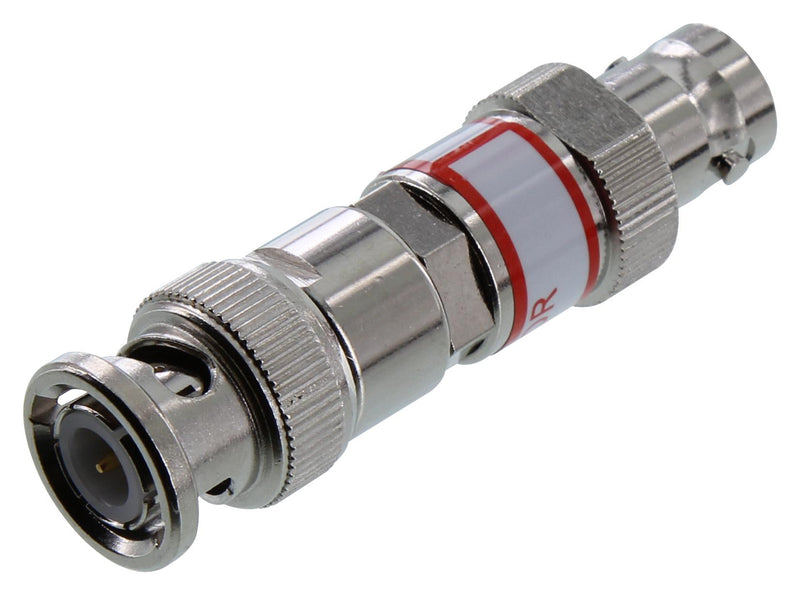 AIM CAMBRIDGE - CINCH CONNECTIVITY 27-9300-20 RF Fixed Attenuator, BNC Plug to BNC Jack, 20 dB, 0Hz to 2GHz, 500 mW, 50 ohm, Brass