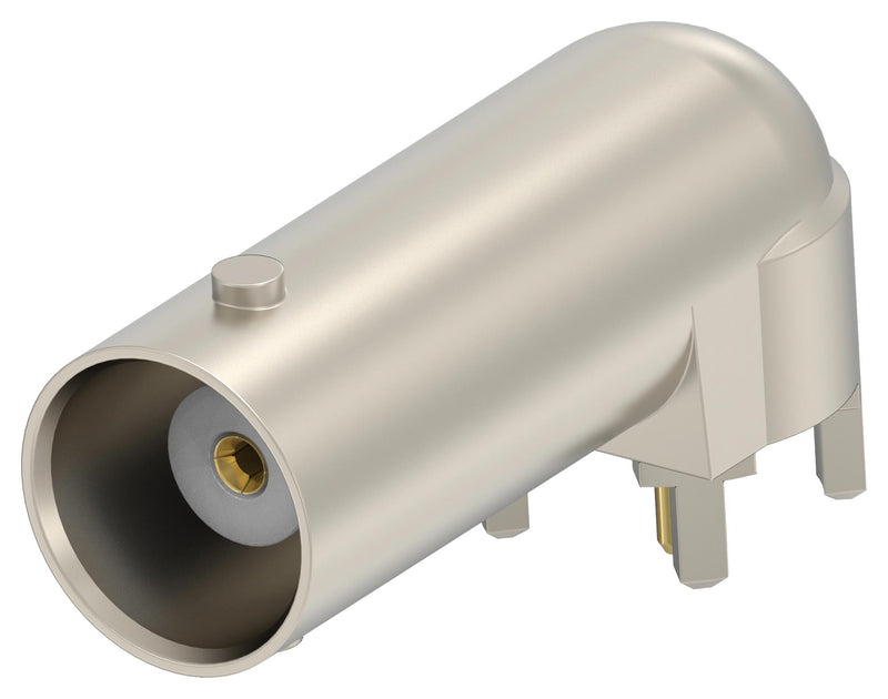 TE CONNECTIVITY 2466267-1 RF / Coaxial Connector, BNC Coaxial, Right Angle Jack, Through Hole Right Angle, 50 ohm