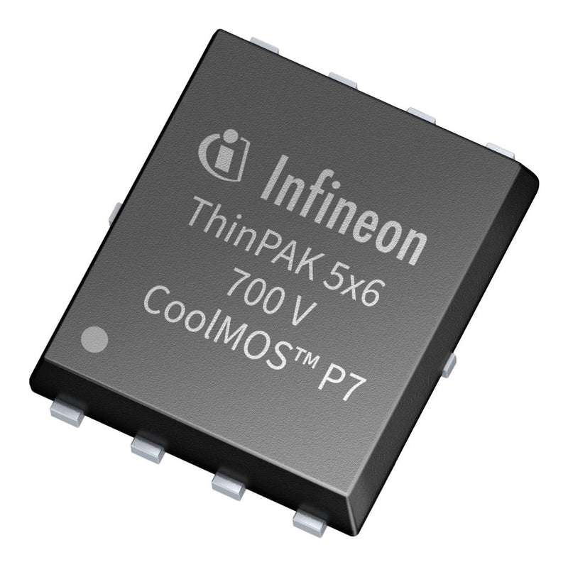 INFINEON IPLK70R750P7ATMA1 Power MOSFET, N Channel, 700 V, 6.7 A, 0.62 ohm, ThinPAK 5x6, Surface Mount