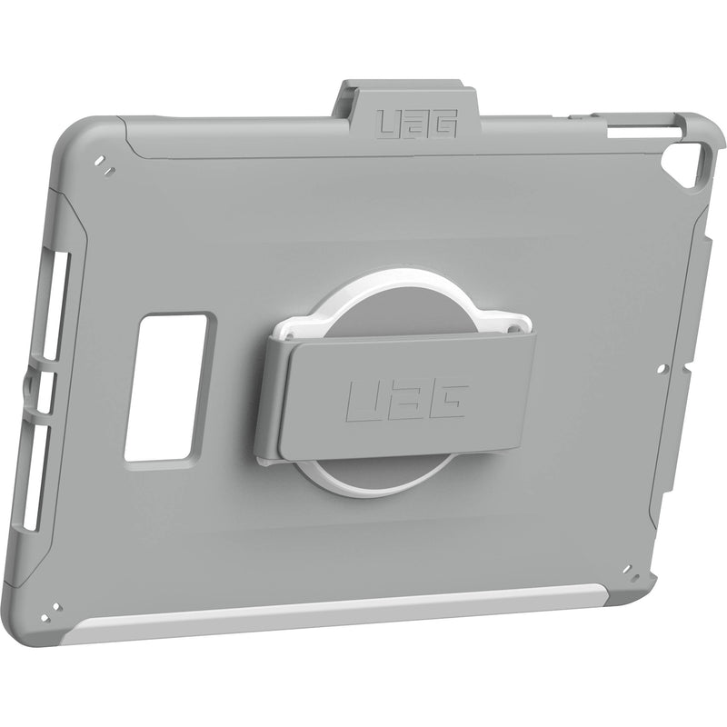 Urban Armor Gear Scout Healthcare Case with Hand Strap for 10.2" iPad 7th, 8th, and 9th Gen (White and Gray, OEM Packaging)