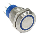 C&K Components ATP19SL3712B0SA03Q Anti Vandal Switch Spdt 3A 28VDC BLU